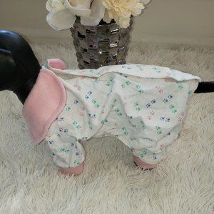 White Paw Prints Pajamas (Small Dog)